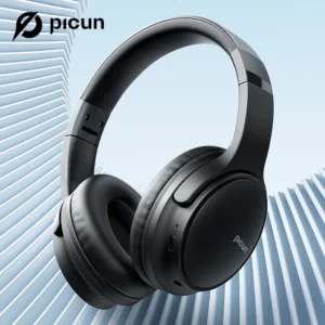 Picun B-06 Bluetooth Headphones Over Ear, 110 Hours Playtime Wireless Headphones with Mic