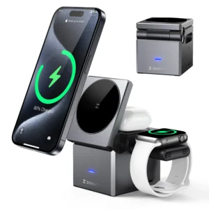 3 in 1 Charging Station Multiple Devices Apple, Portable Charger iPhone