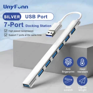 7 Ports USB HUB USB C USB 3.0 HUB 7-in-1 Type C Multi-port USB Splitter OTG Adapter USB Adapter