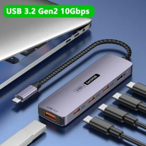 10G USB3.2 C Hub Gen 2 USB Type C Tipo Splitter Concentrator 10Gbps Docking Station