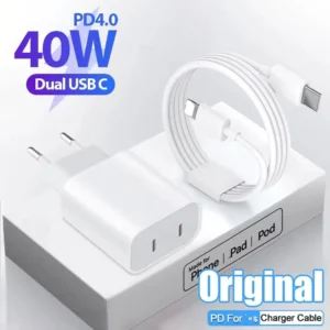 40W PD Charger Dual USB C Quick Charger