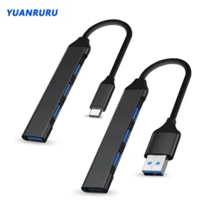 USB 3.0 Hub USB Hub 4 Port High Speed Type c Splitter 5Gbps