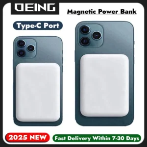 Magnetic Power Bank For iPhone Original Type-C External Auxiliary Battery