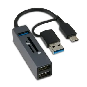 5-Ports USB 3.0 Hub with SD and microSD Card Reader