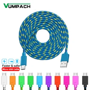 Micro USB Cable 1m/2m/3m Data Sync USB Charger Cable