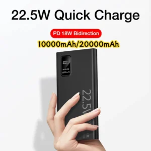 20000mAh 22.5W USB C Fast Charging External Spare Battery 10000mAh Powerbank for IPhone
