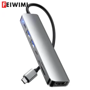 USB 3.0 Type-C Hub To HDMI Adapter 4K Thunderbolt 3 USB C Hub with Hub 3.0 TF SD Reader